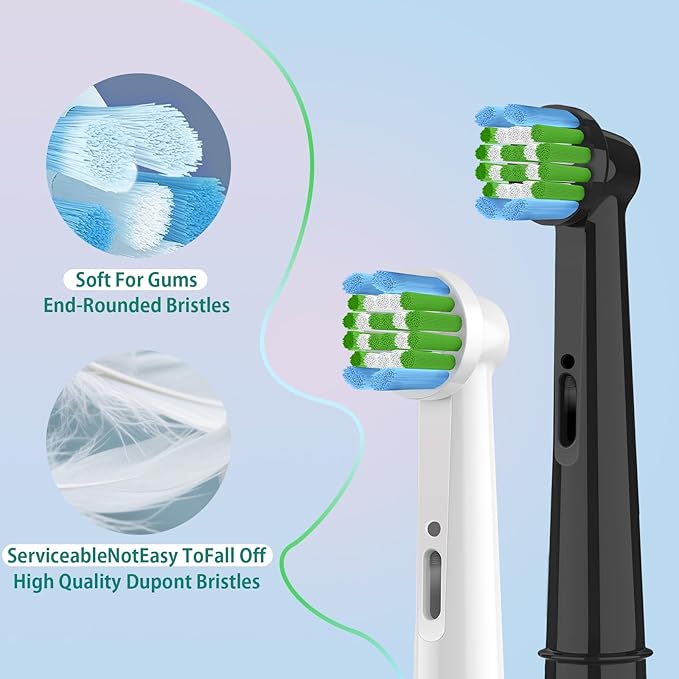 12PCS Gum Care Replacement Toothbrush Heads Compatible with Oral B Braun,Electric Toothbrush Heads Brush Heads Compatible with Oral B Pro 1000/1500/500,Smart,Vitality, Triumph Series