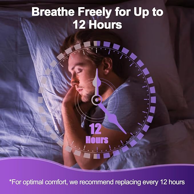 Nasal Strips for Snoring, 100 Count Extra Strength Nose Strips for Breathing, Anti Snoring Devices for Sports and Sleep, Help Stop Snoring, Relieve Nasal Congestion, Drug-Free,Deeper Sleep