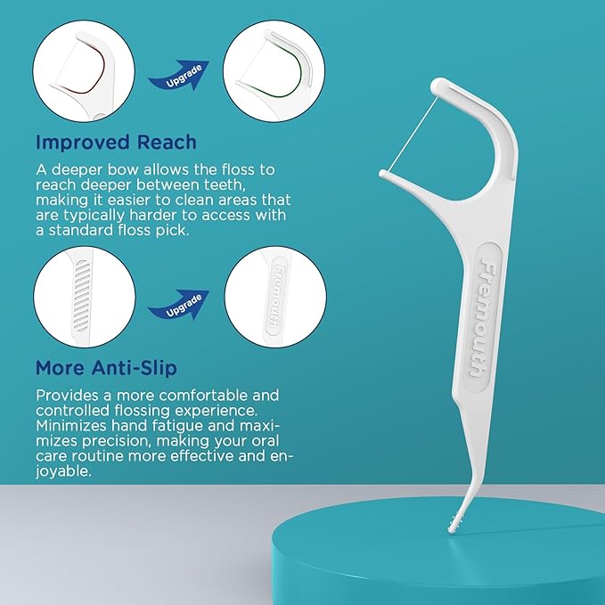 3-in-1 Braces Flossers - Orthodontic Dental Floss Picks, 100 Count (Pack of 1)