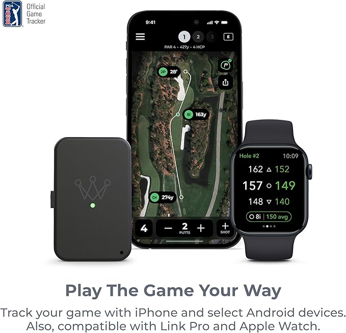 Arccos Smart Sensors: Automatic Golf Game Tracking System, A.I. Powered GPS Rangefinder & Smart Club Distances