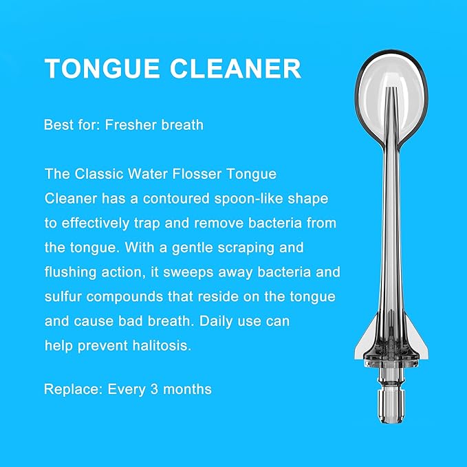 Water Dental Flosser Tip Replacement Heads Oral Irrigator Refill Heads Jet Tips,Only Compatible Water Flosser COSLUS C20 (F5020E), E40 (WFP14), C31 (F5023), C50, and C51