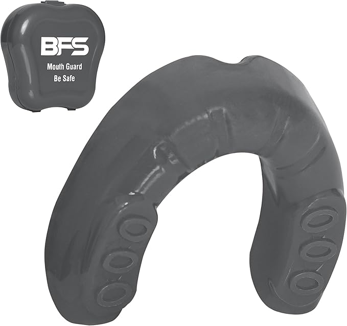 Sports Mouth Guard for Kids,Youth,Boys,Girls,Child Teen Mouthguard with Case (BPA Free) for Boxing, Martial Arts,MMA Karate,Lacrosse,Football,Soccer and All Contact Sports (Silver)