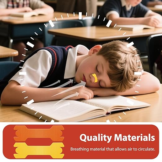 30 Pack Small Size Kids Nasal Strip, Solid Color 1.73*0.55" Extra Strength Kids Nose Strips for Breathing, Kid Nasal Congestion Relief Nasal Tape, Breathe Snoring Strips Sleep Tape for Children