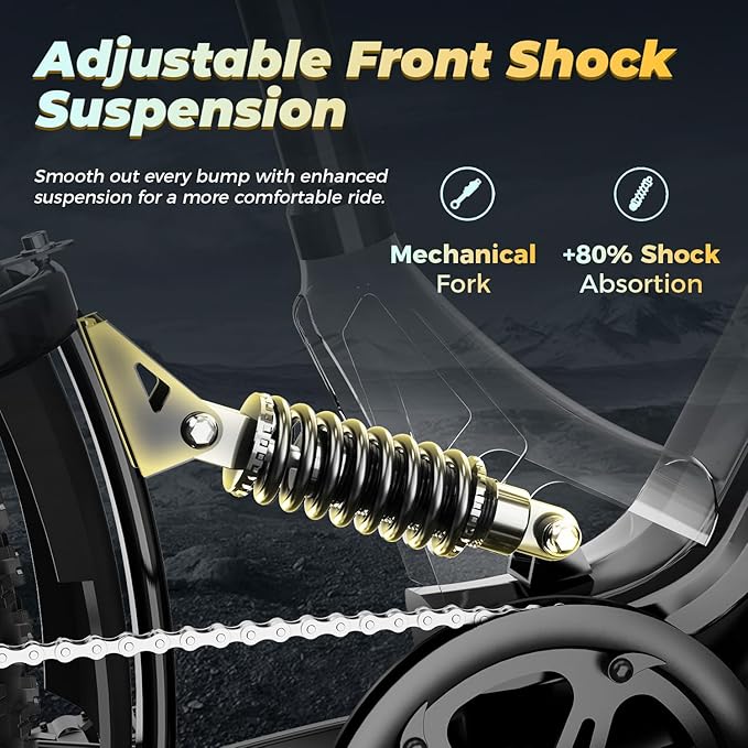 M1 Pro Electric Bike, 1800W Peak Motor Electric Bike for Adults, 48V 17.5Ah, 26'' x 4.0'' Fat Tire Electric Mountain Bike, Ebike with 85 Miles, 36MPH, 7 Speed 110Nm and Dual Suspension