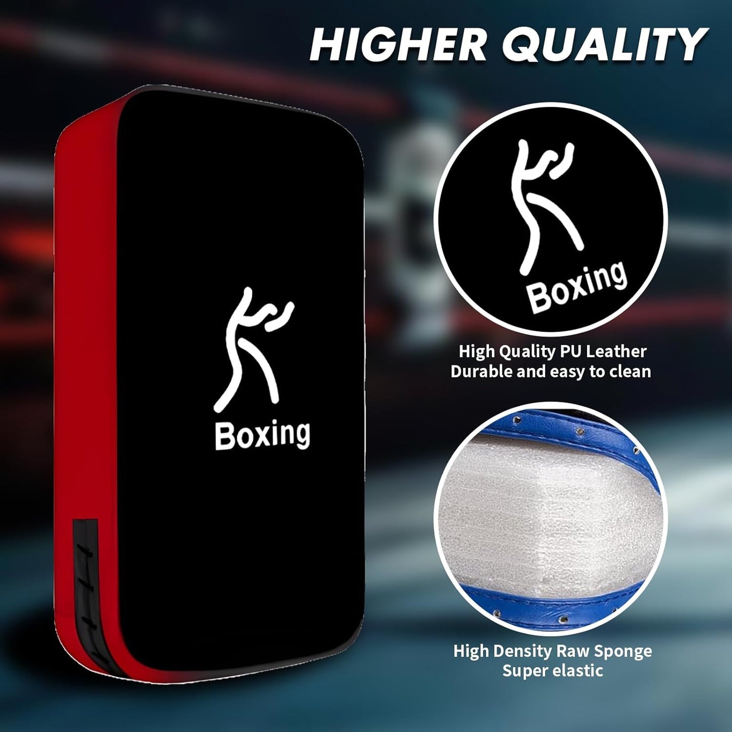 LuiceABC One Karate Taekwondo Boxing Kick Punch Adjustable Soft Shield Durable Training Pad for Boxing, Training and Protecting Your Palm, Wrist and Decreasing The Shock