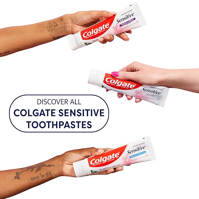 Colgate Sensitive Toothpaste with Whitening, Prevent and Repair, 6 Ounce, 3 Pack