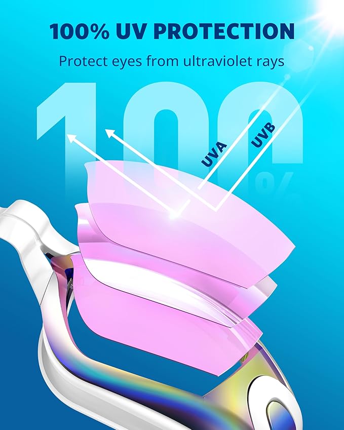 Aegend Swim Goggles, Swimming Goggles No Leaking Full Protection Adult Men Women Youth