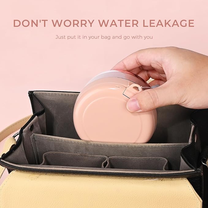 Denture Case, Leak Proof Denture Bath Cup, Denture Soaking Container Cups for Dentures, Retainers, Mouth Guard Storage Case, Full & Partial Denture Cleaning Holder Box with Strainer, Pink