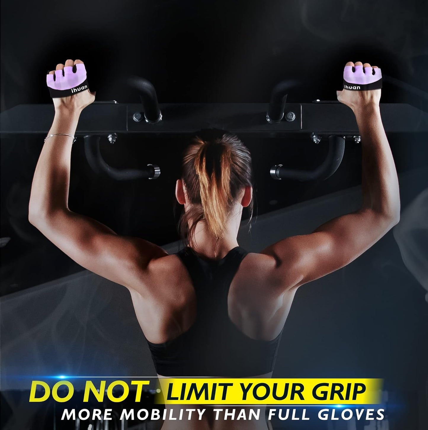 ihuan New Weight Lifting Gym Workout Gloves Men & Women, Great for Weightlifting, Exercise, Training, Fitness