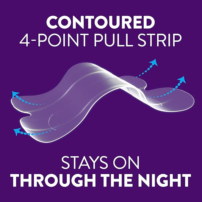 ZzzQuil Sleep Nasal Strips, Clear Nasal Strips, Snoring Relief from Nasal Congestion, Works Instantly, Reduces Nasal Congestion for Less Snoring and Better Sleep, Drug Free, 52 Nasal Strips