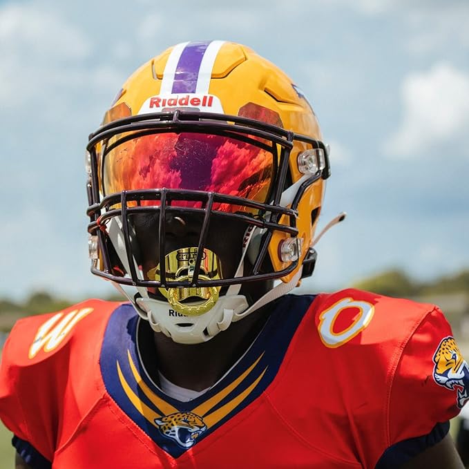 Battle Sports Binky Oxygen Football Mouthguard - Detachable Strap, Maximum Breathability, Works with Braces & No Boiling Required