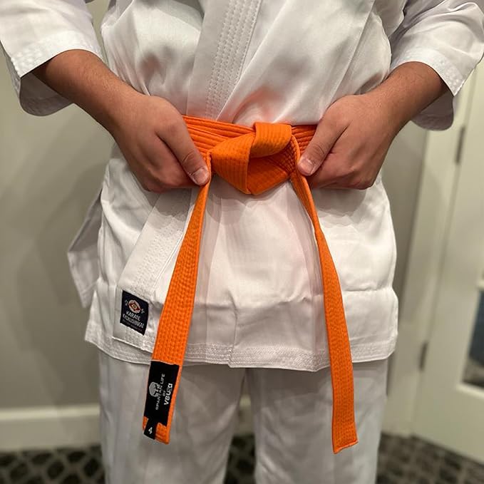 Karate Belt, All-Purpose Martial Arts Belt, Judo, Taekwondo Belt, Durable MMA Color Rank TKD Belt Size 0-6.