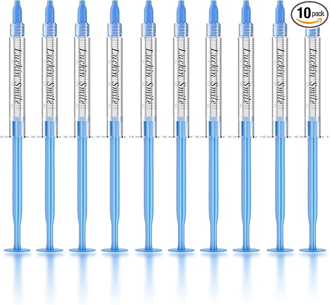 LUCKIN SMILE 10pcs Teeth Whitening Gel Refill with 35% Carbamide Peroxide Suitable for Sensitive Teeth Whitening, Teeth Whiteners Used in Conjunction with Teeth Whitening Kits