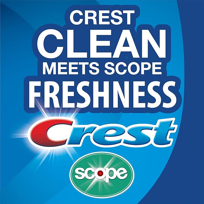 Crest Scope Breath Drops - Long Lasting PEPPERMINT - Crest Clean meets Scope Freshness - Gravity Feed Display - 50 Count, 3.2mL Drops