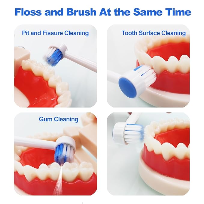 Replacement Heads for Waterpik, Replacement Picks for Water Pik Water Flosser (10 Tips & Storage Case), Water Flosser Replacement Tips for Waterpik WP-663 WP-150 WP-660 WP-580 wp-150w wp667w WP-140