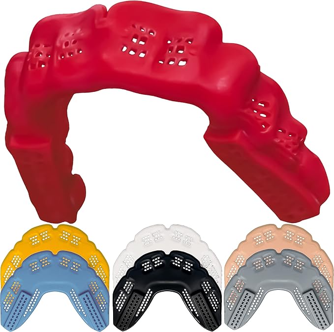 Bulletproof: World’s Thinnest Most Breathable Mouthguard is 3X Stronger! Wrestling Football Basketball MMA Hockey Rugby BJJ Lacrosse Boxing Men Sports Mouth Guard Grinding Teeth Adult Youth Braces