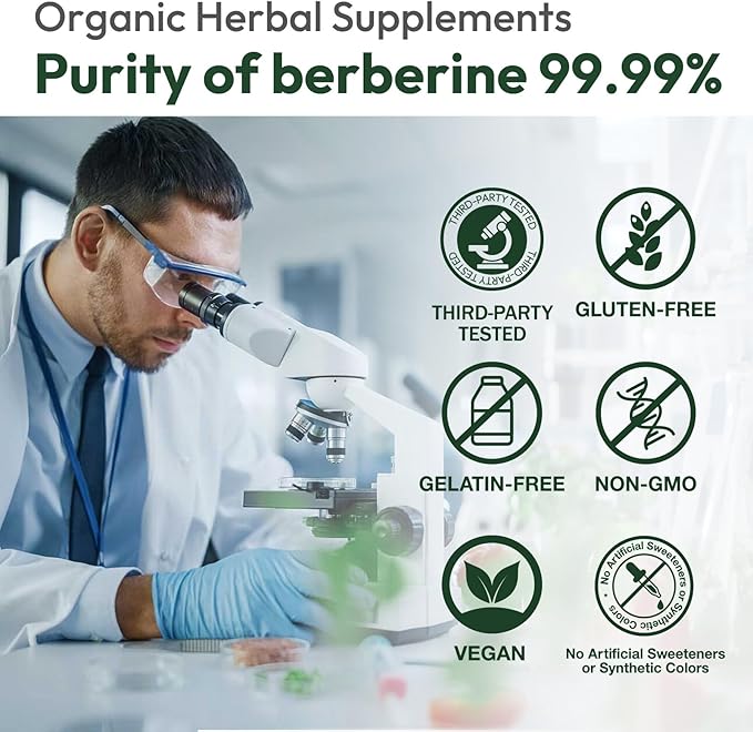 Liposomal Berberine Supplement 1500mg - Glucose Balance & Metabolic Support with Ceylon Cinnamon & Bergamot - Advanced Natural Weight Management, 120 Capsules for 60-Day Supply