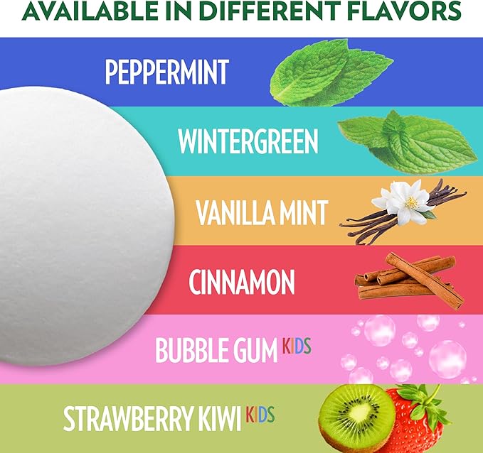 Toothpaste Tablets – Strawberry Kiwi | Nano Hydroxyapatite Toothpaste Tablets Chewable | Fluoride Free l 350 Tabs