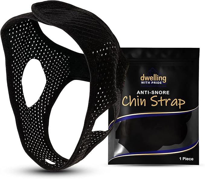 Anti Snore Chin Strap - Anti-Dry Mouth Chin Strap for CPAP Users - Stop Noise - Snoreless Sleeping Solution for Men and Women - Breathing Aid for Snoring