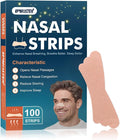 100Pcs Nasal Strips for Snoring, Extra Strength Nose Strips Breathing, Nose Tape for Sports and Sleep, Anti Snoring Strips Help Stop Snoring and Nasal Congestion Relief