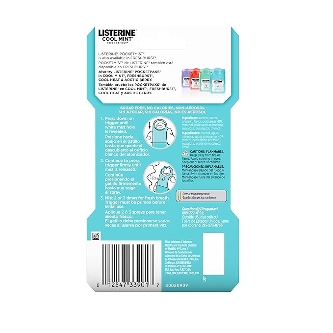 Listerine Pocket Mist Cool Mint 7.7 ml