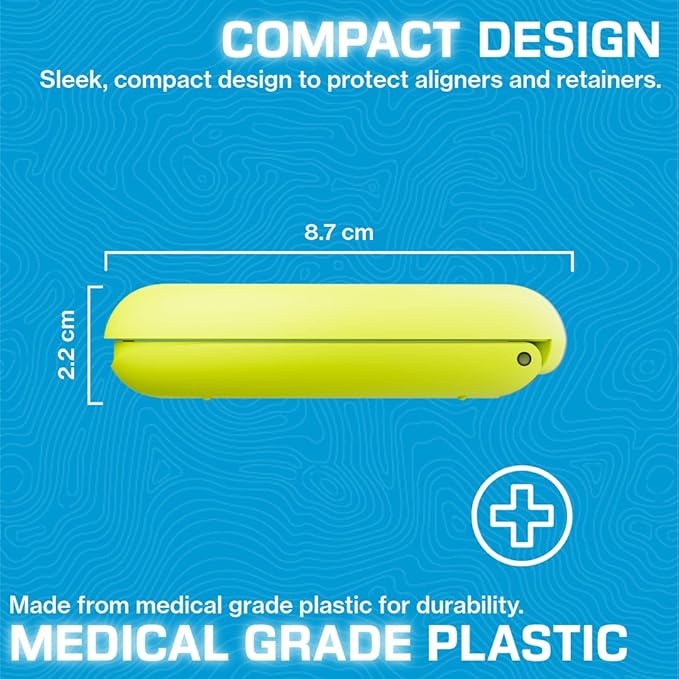 INVISALIGN Aligner and Retainer Case, Lime Green