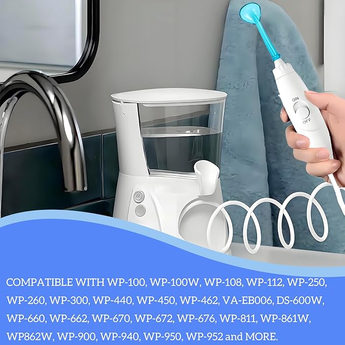 Tongue Scraper Attachment Tongue Cleaner Head Replacement for Waterpik Water Flosser, Pack of 3