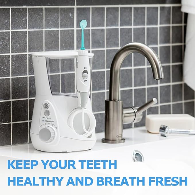 Tongue Scraper Attachment Replacement Compatible with Waterpik Water Flosser, Tongue Cleaner Tip Replacement for Waterpik Flosser, Oral irrigator Tongue Cleaner Tips, 3 PCS