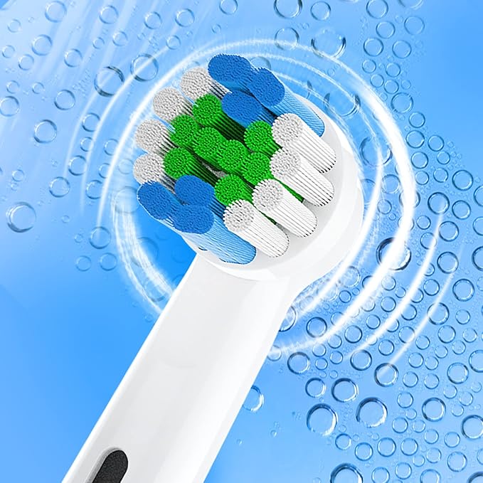 Replacement Toothbrush Heads Compatible with Oral B Electric Toothbrushes, 8 Count, Small Round Head for Pro Series, Refills for Braun Model 3756 3757 3744 3765 4729 4731