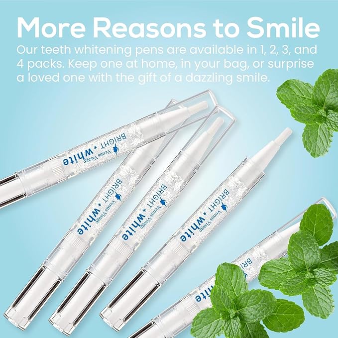 Venus Visage Award Winning Teeth Whitening Pen, 10+ Uses - Teeth whitening Gel Professionally formulated - Best Teeth whitening kit Teeth Whitener - Low Sensitivity - Mint - 0.07 Fl Oz (Pack of 1)
