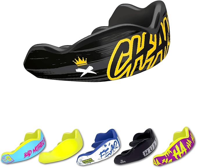 DAMAGE CONTROL High-Impact Mouth Guard – Sports Mouthguard for Boxing, Football, Hockey, Lacrosse & Basketball, Protects Teeth & Jaw, Protective Mouthpiece for Adults & Youth