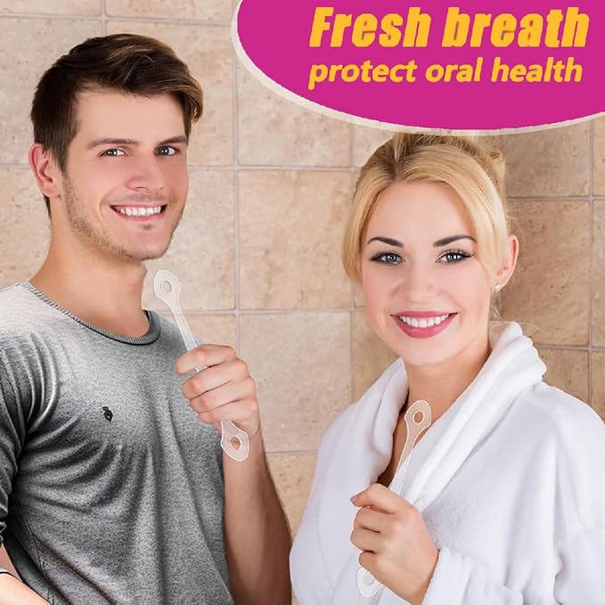 10 Count Disposable Tongue Scraper, Tongue Cleaner for Adults and Kids, Ergonomic plastic tongue scraper,Tongue Scrubber for Oral Care,Reduce Bad Breath,Promote Fresh Breath