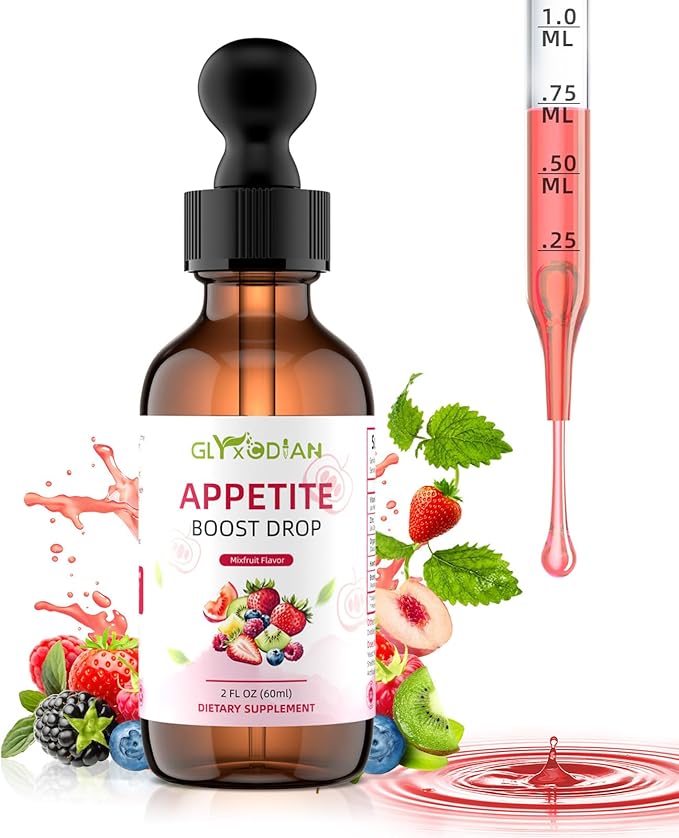 Appetite Booster Drops ：Premium Dietary Supplement for Kids Women Promotes Healthy Eating Improves Digestive Intestinal Health Aids Fast Digestion Absorption Support Growth Mixed Fruit Flavor