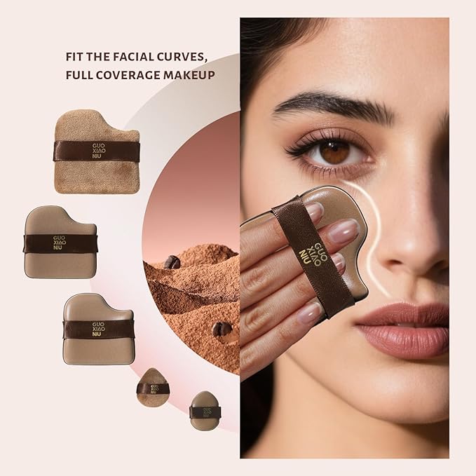 12Pcs Powder Puffs Set With 2 Cases, Makeup Powder Puff, Velour Makeup Puff, Setting Powder Puff, Reusable & Washable, Ideal For Foundation, Powder Cream, Setting, Christmas Gifts For Women