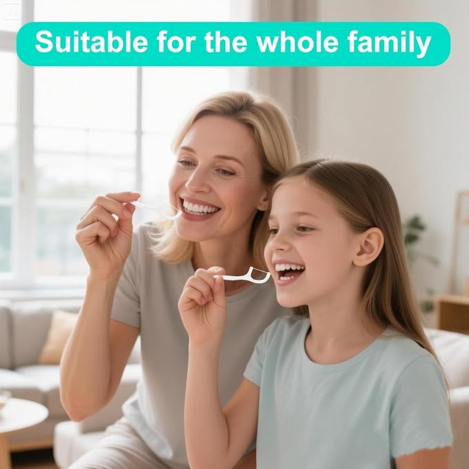 210 Ct Travel Floss Picks Bulk - Individually Wrapped Curved Tip Non-Slip Grip, for Adults Daily Oral Care, Braces Friendly, with 3 Storage Cases Home Office Travel Use, Wax-Free