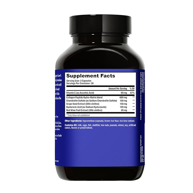 HUM Collagen Love Skin Supplement - Collagen Peptides w/Hyaluronic Acid & Vitamin C, Supports Firm Skin & Helps Minimize Signs of Aging - Supplements for Women and Men (90-Count)