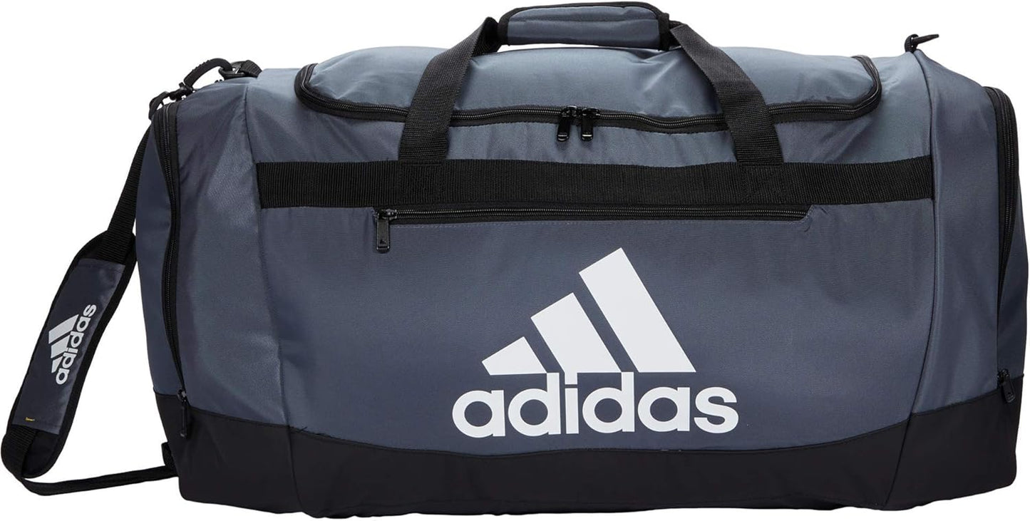 adidas Unisex Defender 4.0 Gym Duffel Bag for Men and Women, Team Onix Grey, Large (110L)