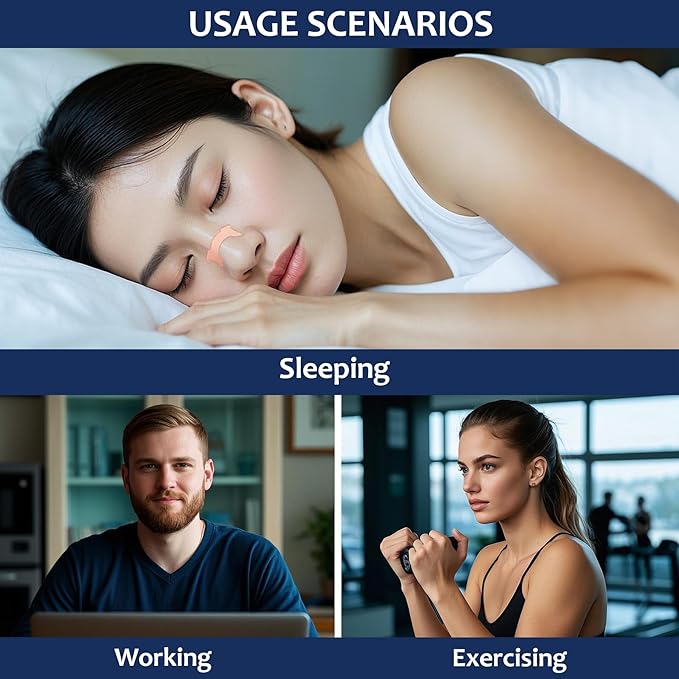 50Pcs Nasal Strips for Snoring, Nose Strips for Breathing, Snoring Aids for Men & Women, Helps Reduce Snoring & Improves Sleep