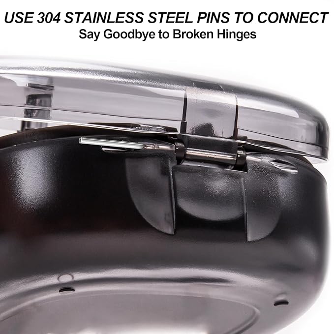 Dental Retainer Box Case Orthodontic Retainer Container with Removal Tool, Chew and Travel Brush, Double-layer Mouth Guard Holder Container Case with Mirror - Transparent Black