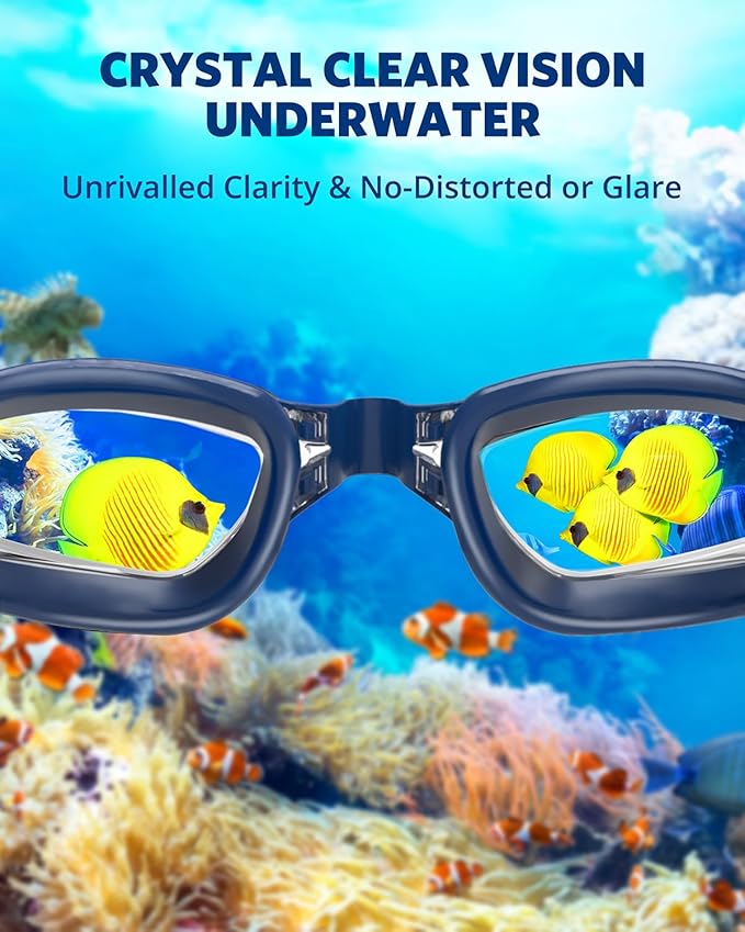 Aegend Swim Goggles, Swimming Goggles No Leaking Full Protection Adult Men Women Youth