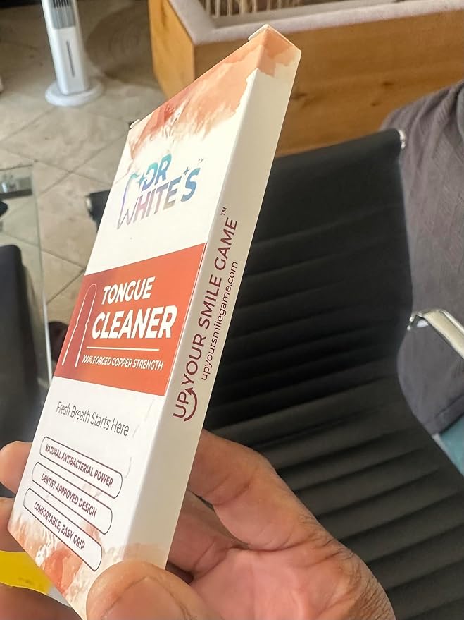 Dr. White’s Copper Tongue Cleaner – Dentist-Formulated Dual-Grip Design for Fresh Breath & Everyday Oral Detox – 100% Forged Copper, For Adults & Kids, Rust-Resistant, Built to Last