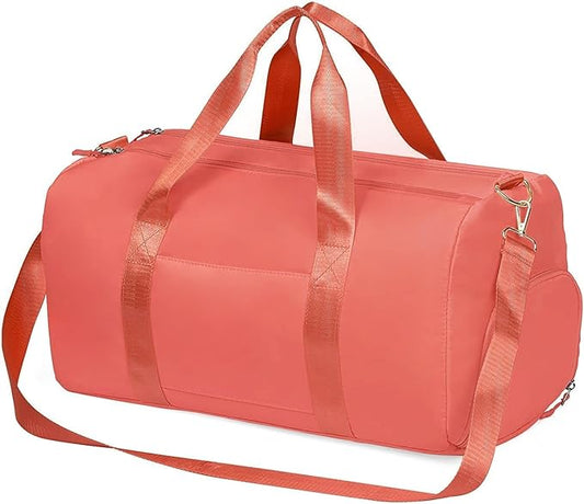 MABROUC Duffle Bag For Women, Sports Duffel Bag for Gym with Wet Pocket & Shoe Compartment, Overnight Weekender Travel Bag