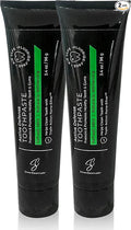 Colloidal Silver Toothpaste - Refresh Mint - Remineralize Tooth Enamel - SLS & Fluoride Free Cavity Protection - Gum Health - Bad Breathe - Gingivitis - Coral Calcium & Xylitol - 3.4oz - Pack of 2