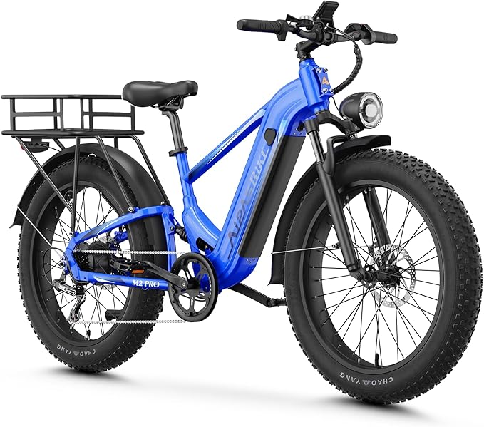 LEONX M2 Pro Electric Bike,1800W Motor Electric Bike for Adults, 26'' x 4.0'' Fat Tire Ebike with 48V 17.5AH Battery, 36MPH 85Miles Long Range Electric Mountain Bike, Up to 110 Nm