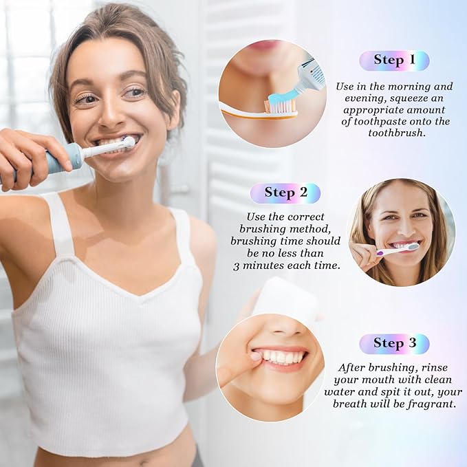 Niacinamide White Toothpaste, Niacinamide Whitening, Complete Care Toothpaste, Remove Tooth Stains, Repair and Protect Teeth, Natural Peppermint