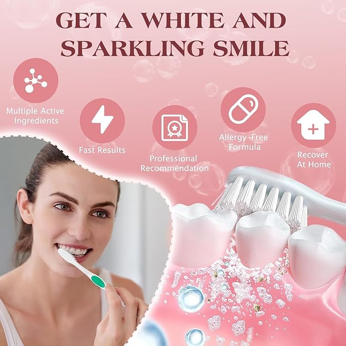 SP-6 Probiotic Whitening Fluoride Free Toothpaste, Upgraded Formula | Ultra Brightening | Gums & Enamel Repair | Mint Flavor | Dental Fresh | Removes Stain & Plaque | Sensitive Teeth Protection