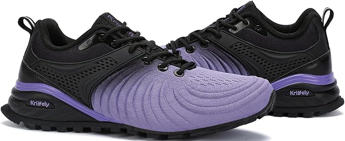 Kricely Men's Walking Shoes Breathable Lightweight Fashion Sneakers Non Slip Sport Gym Jogging Trail Running Shoes