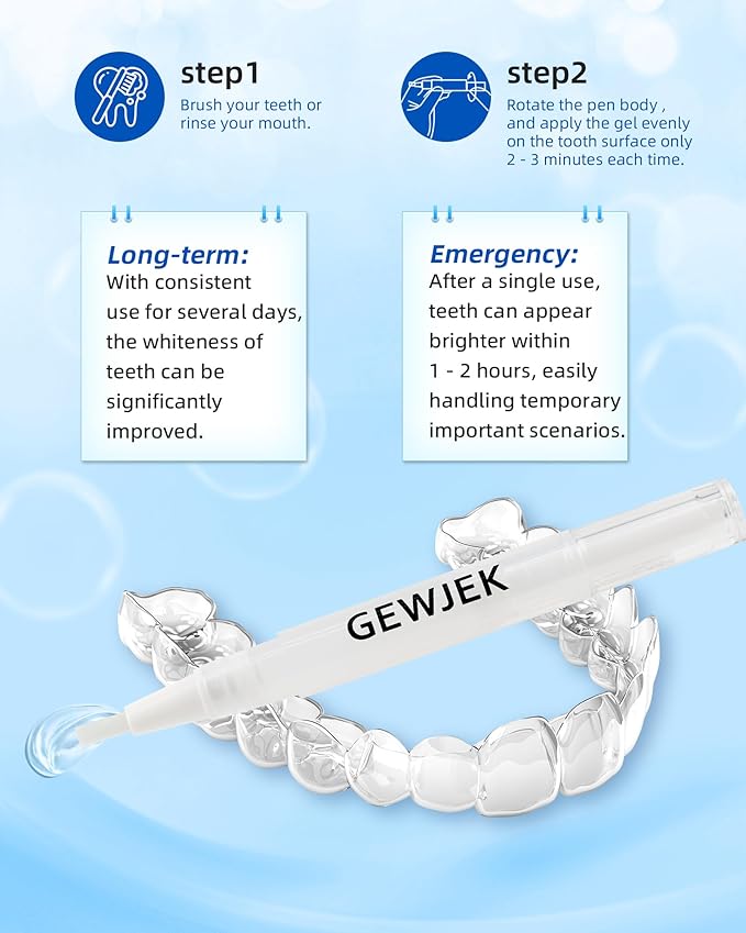 Teeth Whitening Pen 4 Pcs, 35% Carbamide Peroxide Gel, Tooth Paint & Teeth Whitening Gel as Effective Tooth Whitener, Removes Tough Stains Coffee, Wine, Tea, Sensitive Teeth-Friendly, Travel-Portable