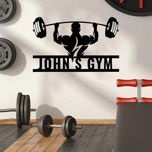 Luxury Personalized Gym Metal Sign, Custom Home Gym Decorations, Gifts for Fitness Lovers, Workout Room Decor, Gym Signs, Christmas Gifts 6