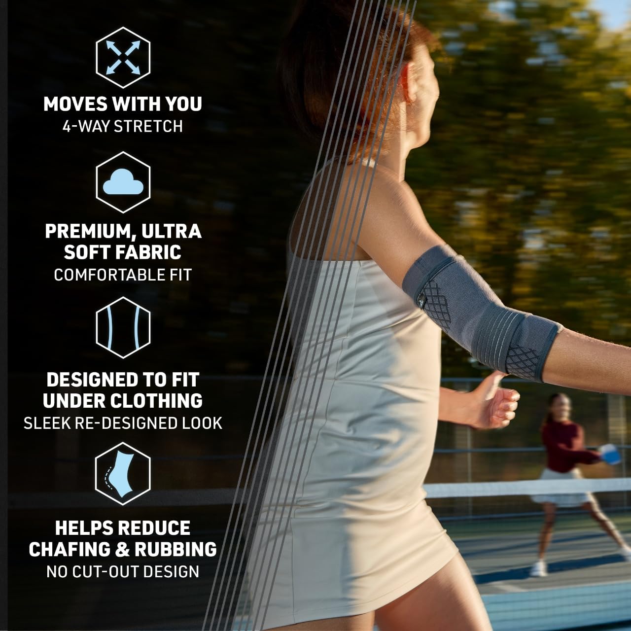 ACE™ Brand Flex Comfort Compression Elbow Sleeve 208706, S/M, 12 packs per case